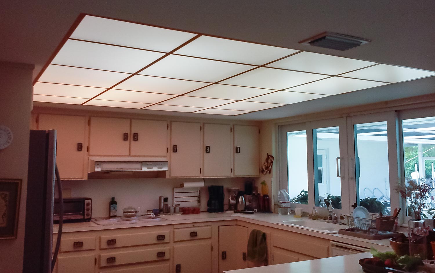 kitchen light plastic panels