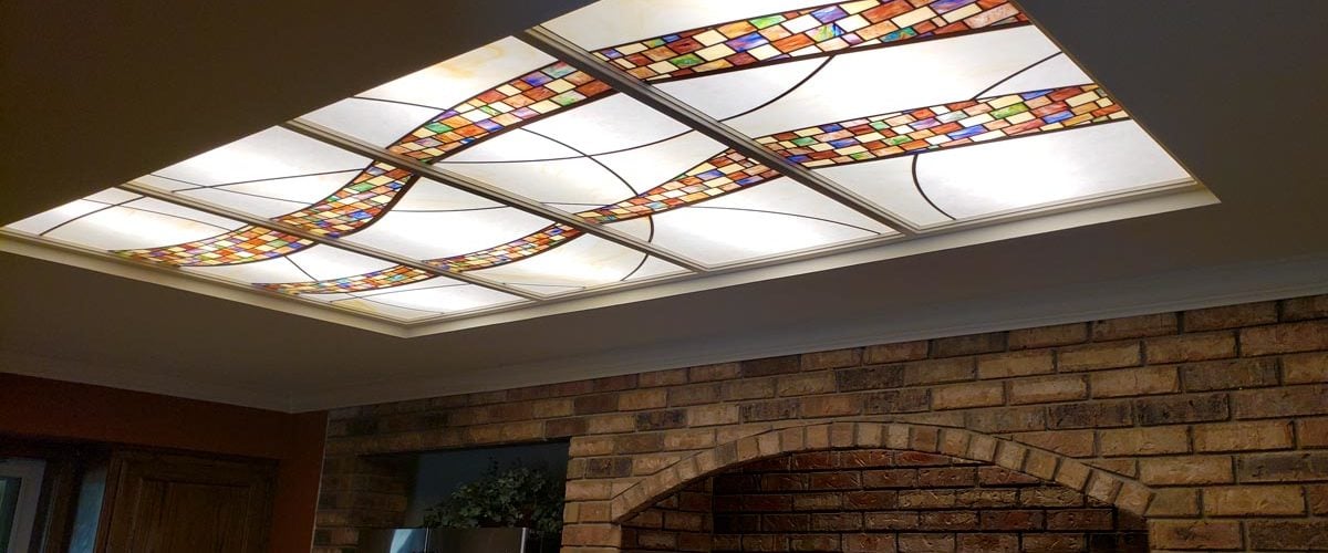 Mosaic Stained Glass Fluorescent Lights Banner 1200x500 