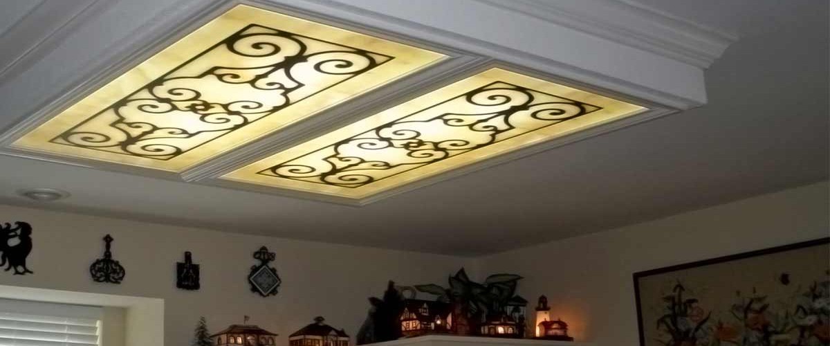 Fluorescent Light Covers Decorative Ceiling Panels 200